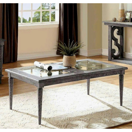 ACM-855 : Bàn Sofa Mặt Kính Cường Lực, Giả Cổ